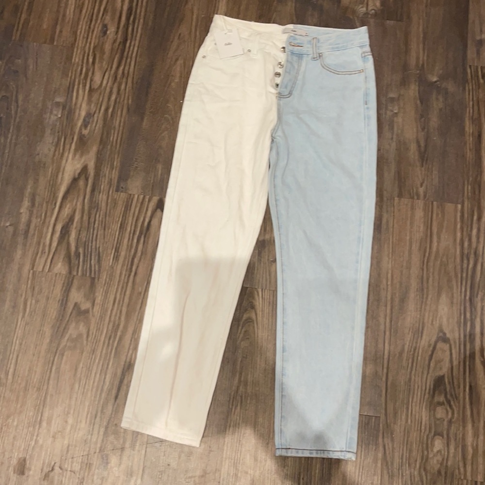 Adika High Waist Color Block Jeans sz 28 - Picture 2 of 7